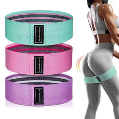 3pcs Elastic Fitness Stretching Bands for Hip Lifting Body Training Exercise