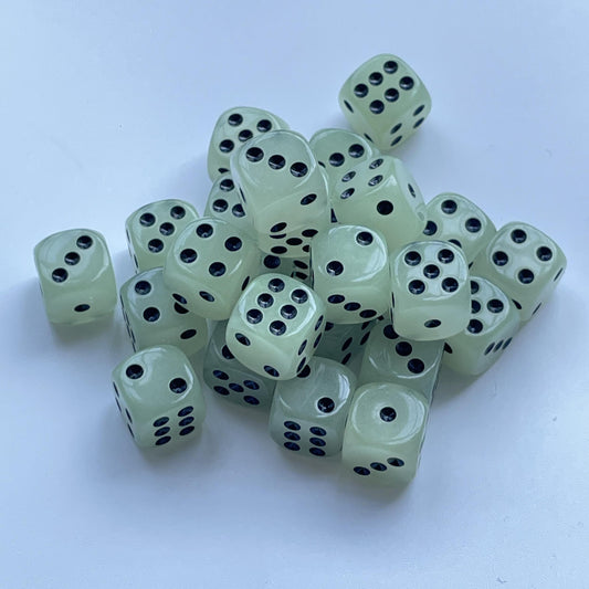 5pcs Luminous Dice Set 16mm Circular Dot Nightclub Bar KTV Entertainment