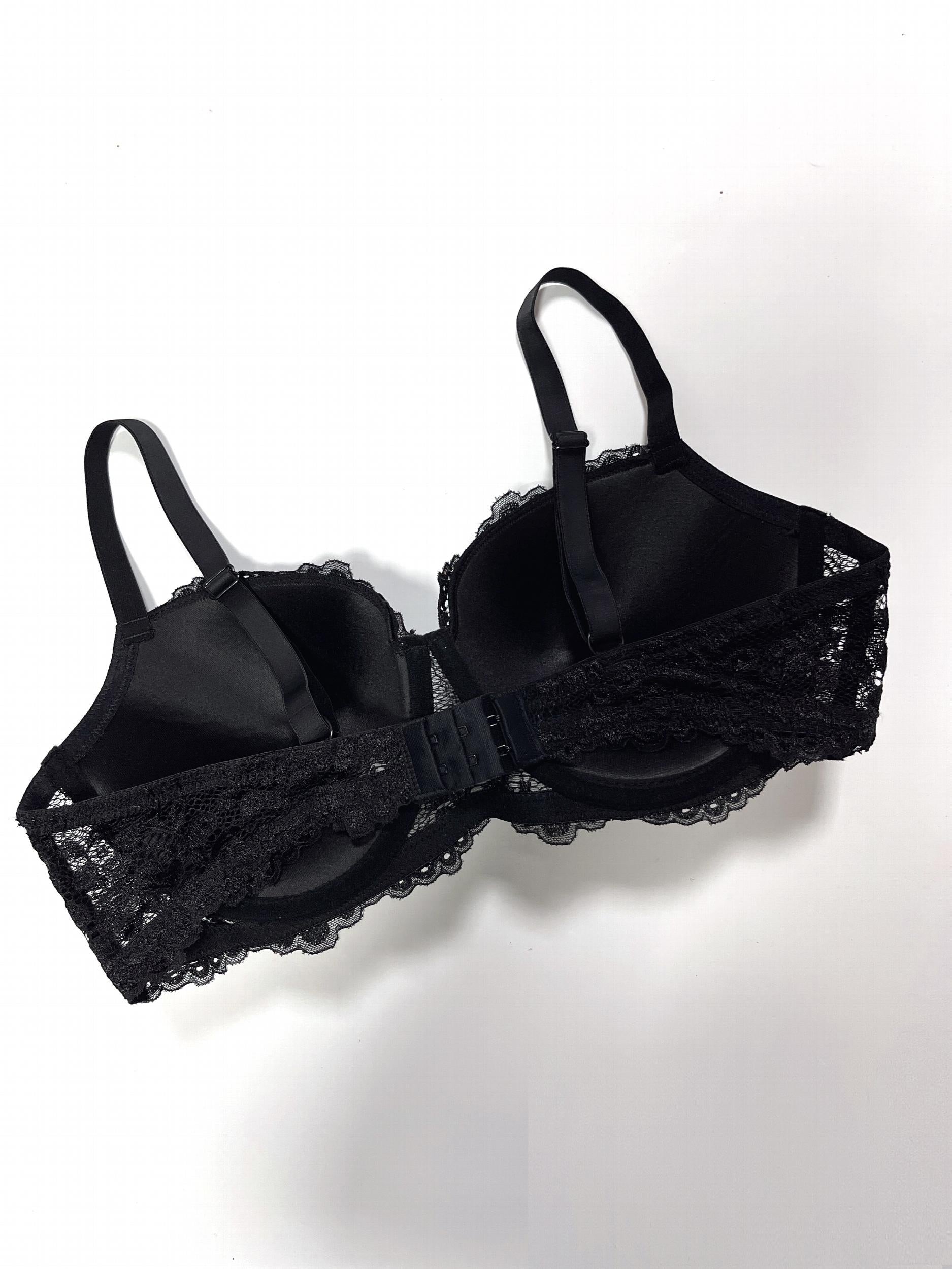  Floral Lace Molded Cup Padded Underwire Bra