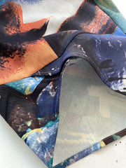  Geometric Print Wide Leg Pants