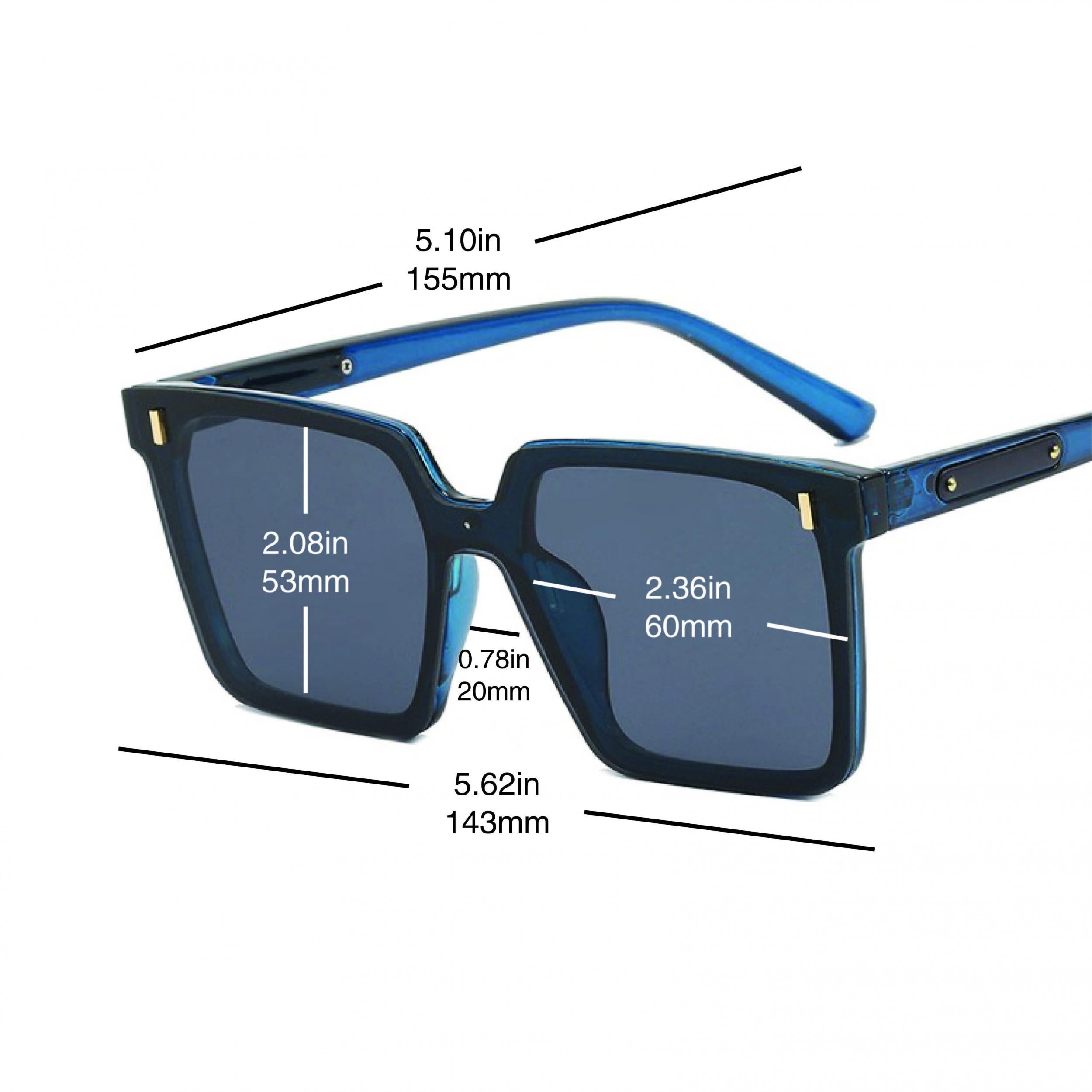 Square Polarized Sunglasses Jelly Frame Glasses UV400