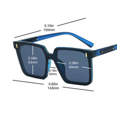 Square Polarized Sunglasses Jelly Frame Glasses UV400