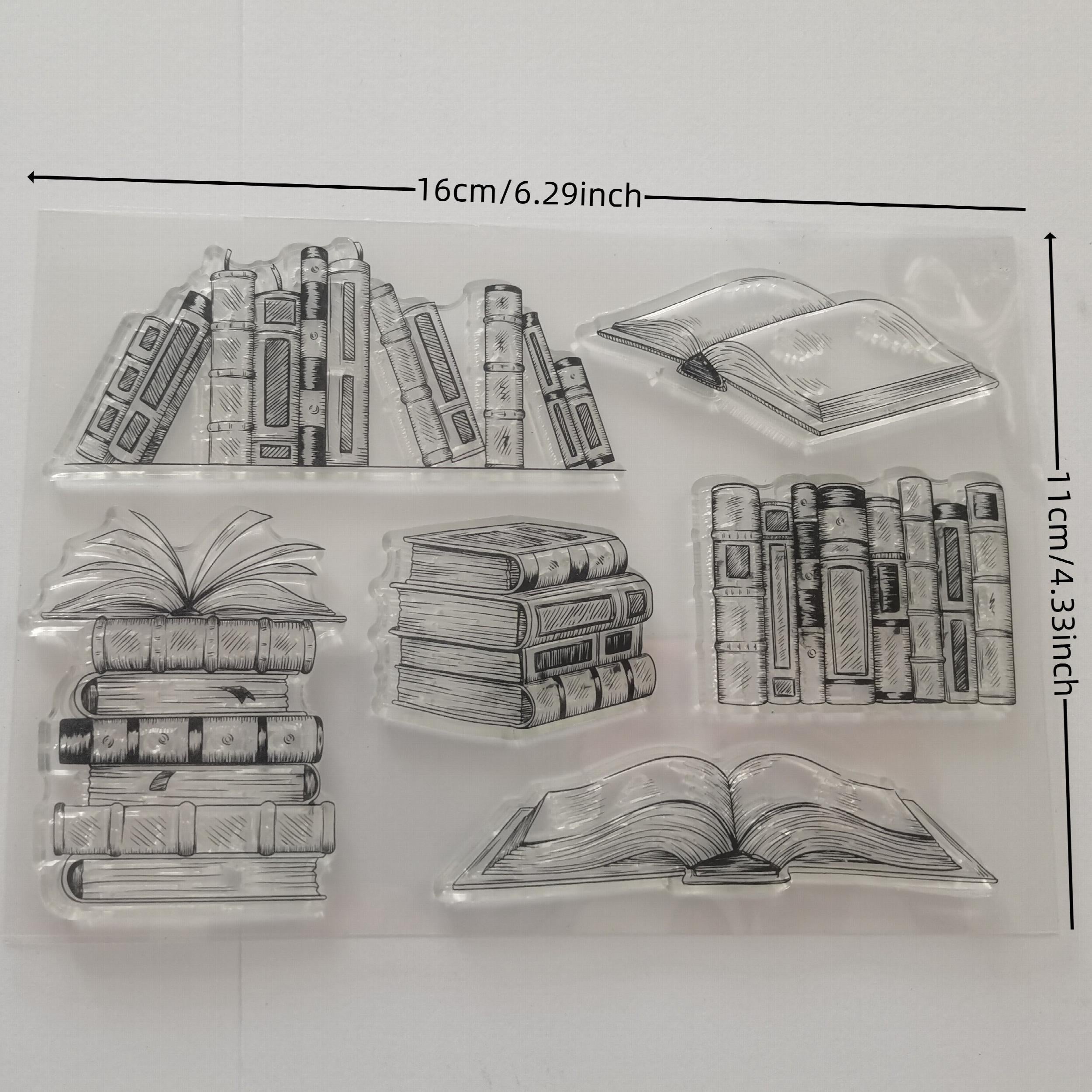 1pc Book Silicone Transparent Stamp DIY Scrapbooking Decoration