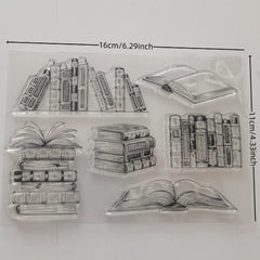 1pc Book Silicone Transparent Stamp DIY Scrapbooking Decoration