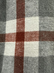  Plaid Print Button Up Long Sleeve Casual Blouse