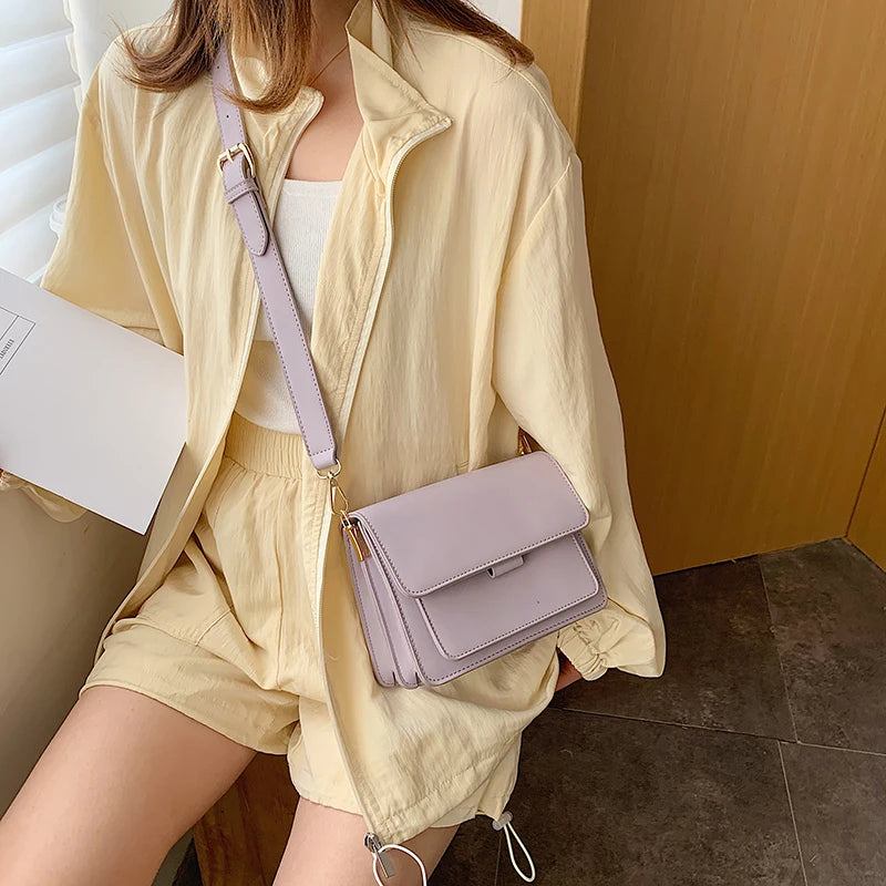 Women's PU Leather Crossbody Bags Summer Handbags Female Shoulder Bags
