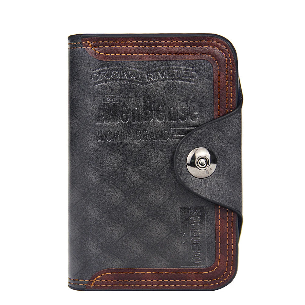 Men's Magnetic Snap Clutch Bag Wallet