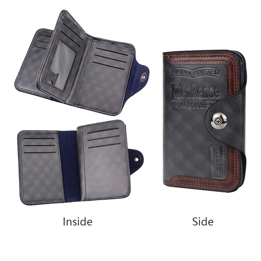 Men's Magnetic Snap Clutch Bag Wallet