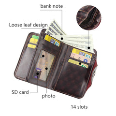 Men's Magnetic Snap Clutch Bag Wallet