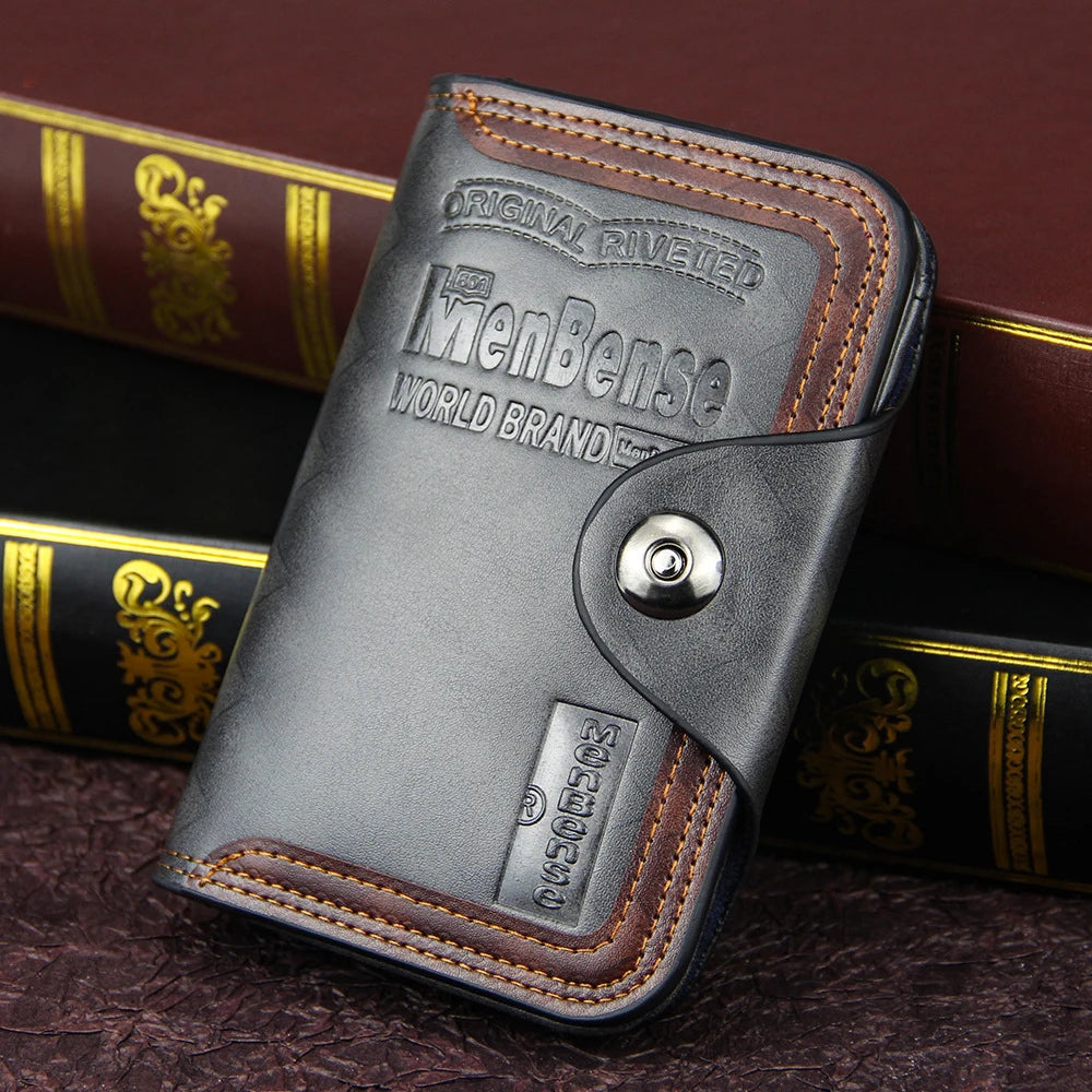 Men's Magnetic Snap Clutch Bag Wallet