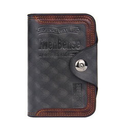 Men's Magnetic Snap Clutch Bag Wallet