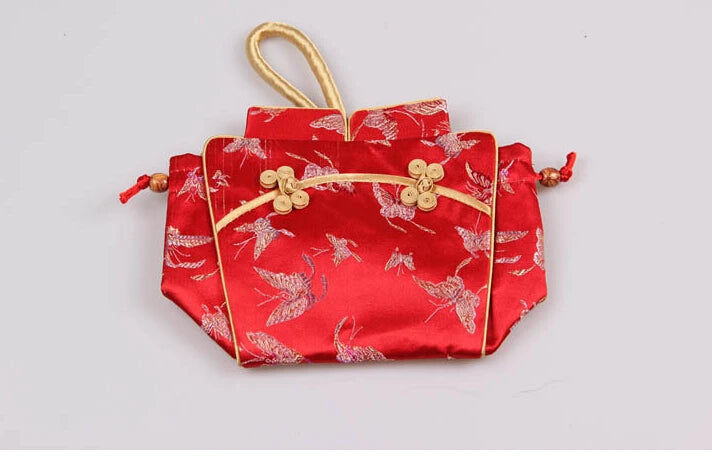 Chinese/India Silk Embroidered Bag, Cheongsam Tangzhuang Handbag