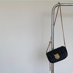 Rhombus Lock Chain Crossbody Bag for Women