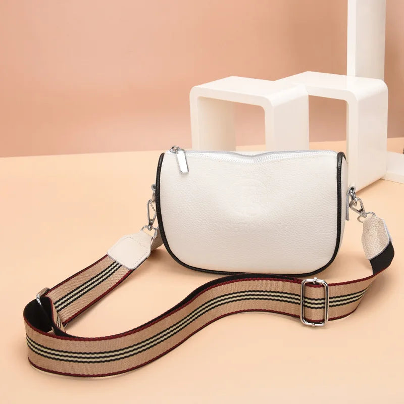 Real Leather Crossbody Bags for Women Vintage Tote Shoulder Bag