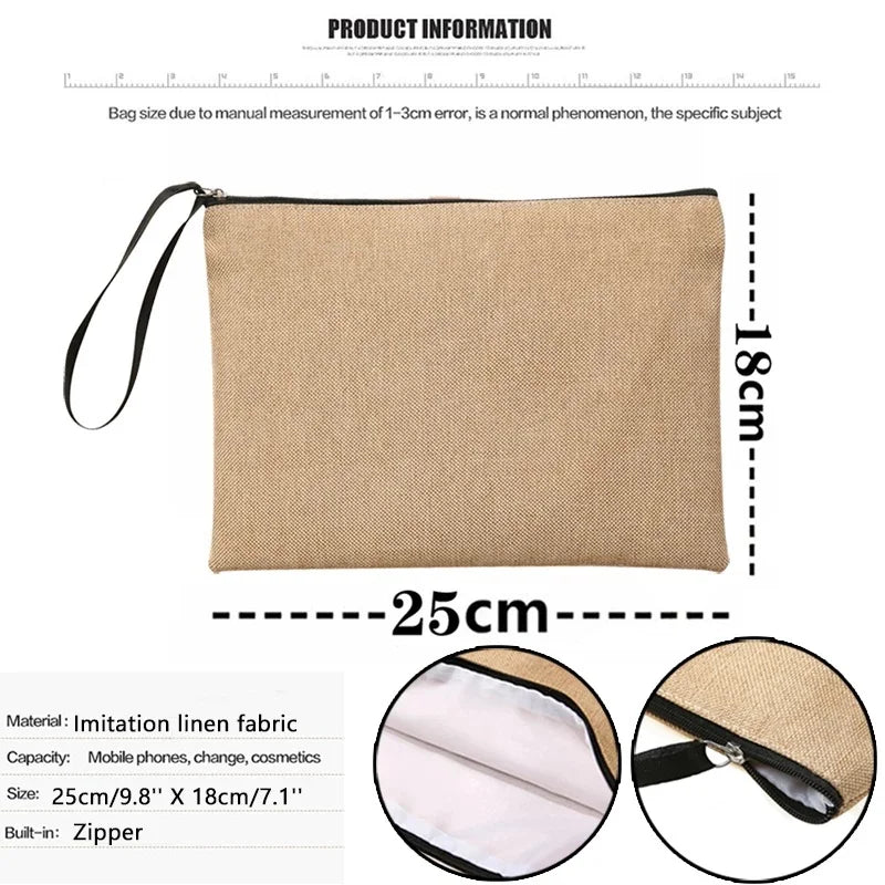 Custom Flower Initial Summer Bag Bachelorette Clutch Organizer Case
