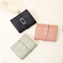 Small Fresh PU Wallet with Large Capacity Zero Wallet