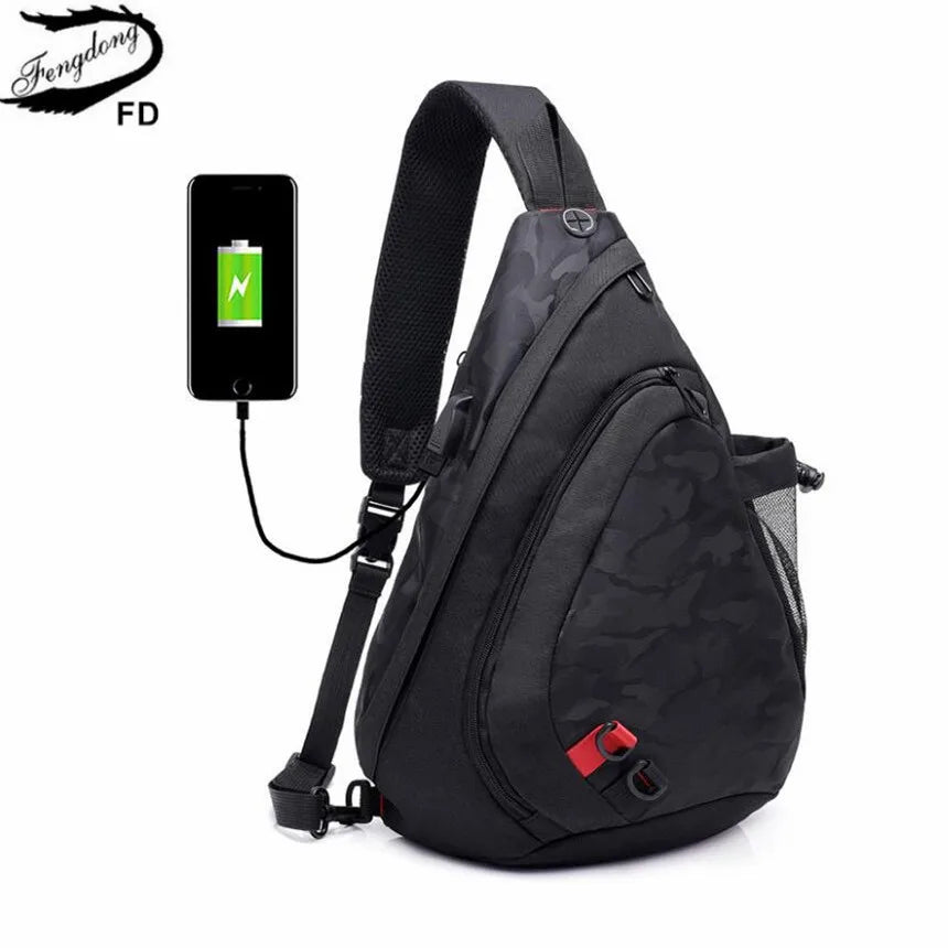 Waterproof Camouflage Sling Chest Bag for Men