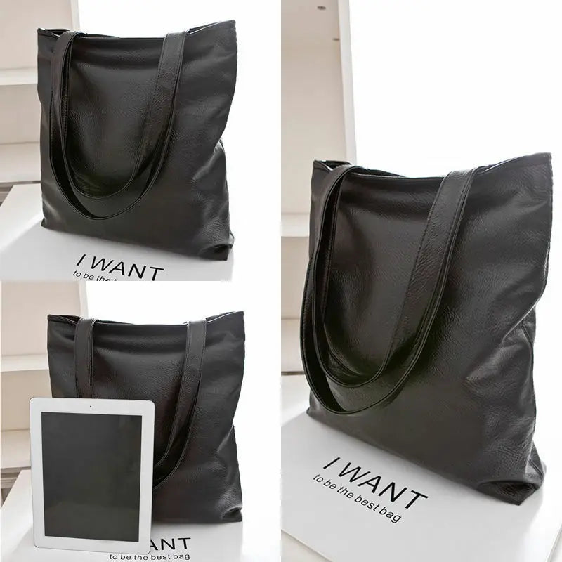 Women's Casual PU Leather Briefcases Shoulder Bag CASUAL Shoulder Bags