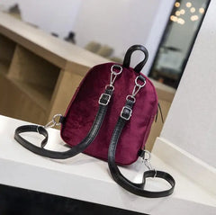 Velvet Mini Backpack for Girls