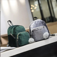 Velvet Mini Backpack for Girls