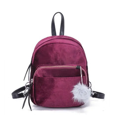 Velvet Mini Backpack for Girls