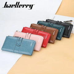 Women's Large Capacity Long Wallet Oil Wax Skin
