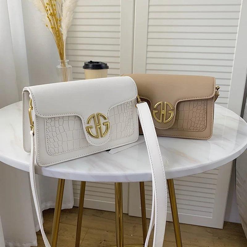 Women's Small Shoulder Bag - Yellow Square Crossbody Bag