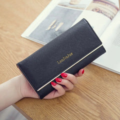 Women's Mini Handbag Triple Folding Wallet PU Phone