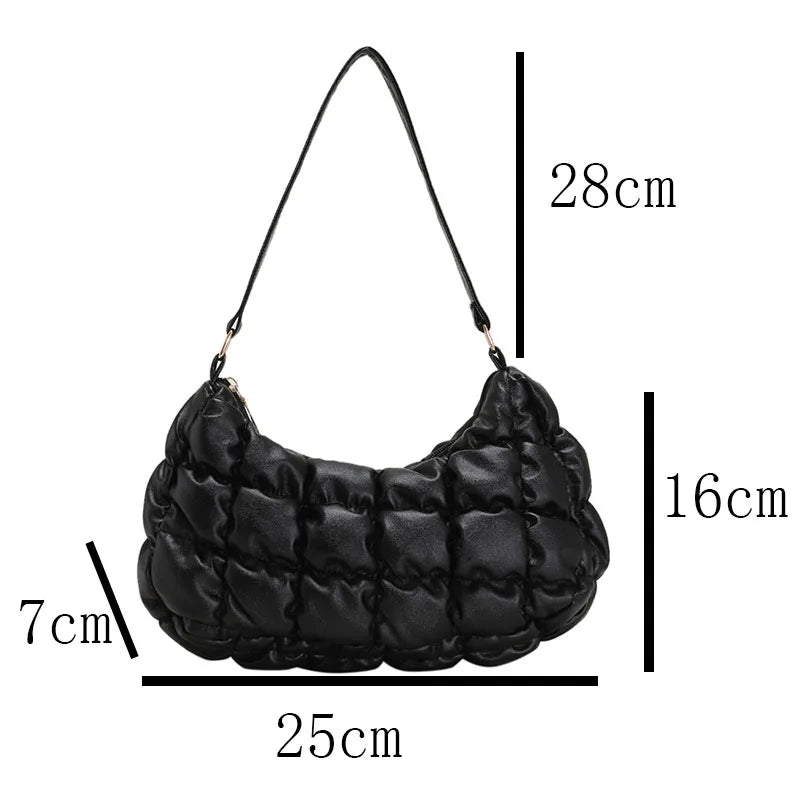 Solid Casual Shoulder Bag Women's Handbag
